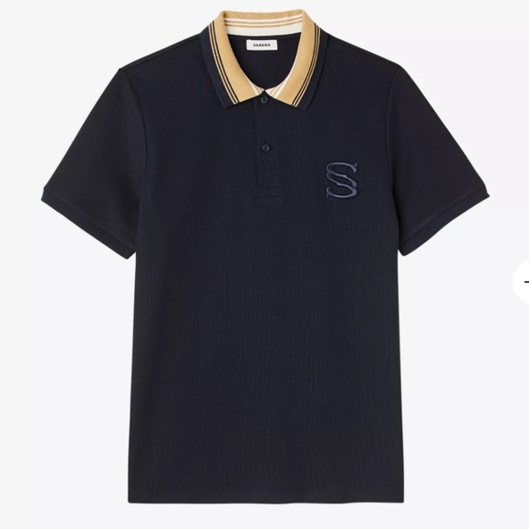 Sandro Other - SANDRO
Logo-embroidered organic-cotton polo shirt -M